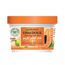 Garnier Ultra Doux Repairing Papaya 3-in-1 Hair food For Damaged Hair - 390ml